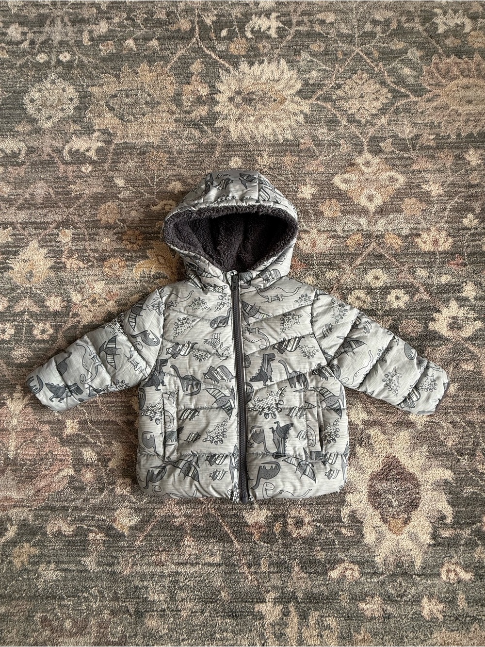 SwissTech Dinosaur Puffer Coat 12M